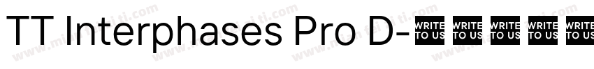 TT Interphases Pro D字体转换